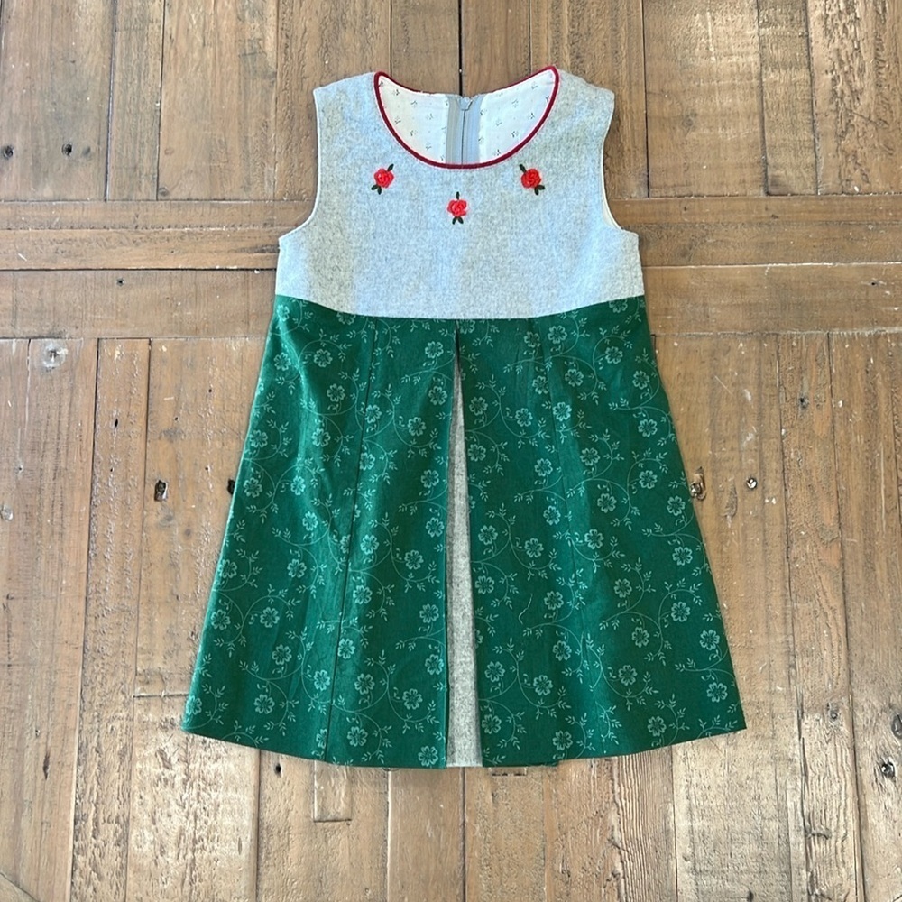 H. Moser Salzburg pleated rosette dress